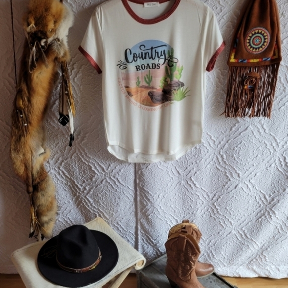 COUNTRY ROADS 🌵 Ringer Tee - Picture 11 of 13